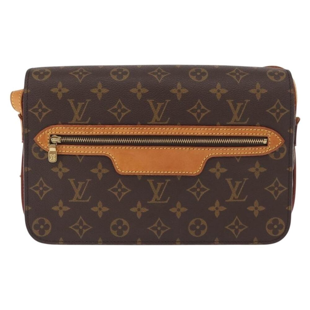 Louis Vuitton Monogram Saint Germain Shoulder Bag Brown